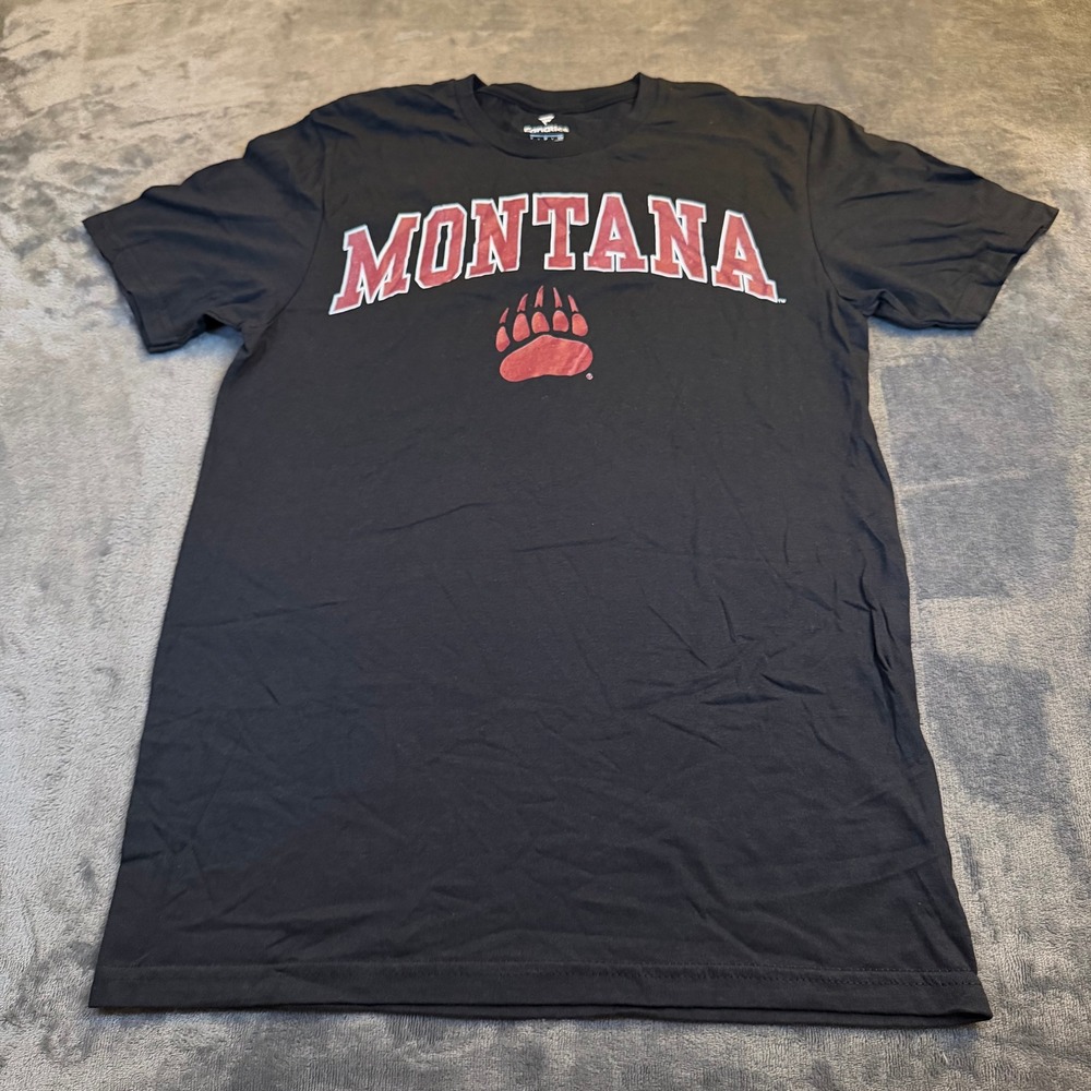 Fanatics Montana Grizzlies Black Short Sleeve Crewneck T Shirt Mens Small